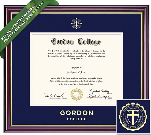 Gordon College 7'' x 9'' Windsor Diploma Frame