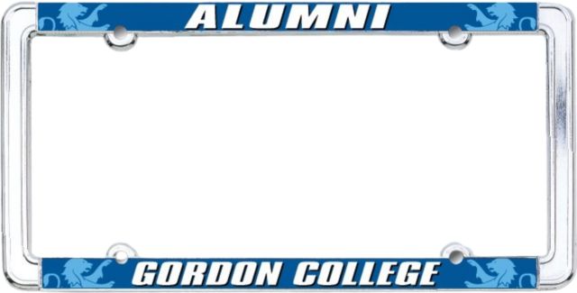 Gordon College Alumni Thin Dome License Plate Frame